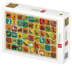 DEICO Puzzle Vzorkovník: Lesné zvieratá 1000 dielikov