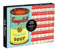 Galison Obojstranné puzzle Andy Warhol Campbell's Soup Cans 500 dielikov