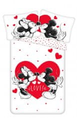 Jerry Fabrics Obliečky Mickey and Minnie Love 05 140x200, 70x90 cm