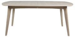 Design Scandinavia Jedálenský stôl Marte, 180 cm, biely dub