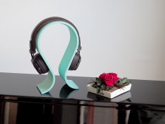 3D Special Jednoduchý minimalistický stojan na slúchadlá, bledo modrá