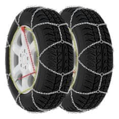 Vidaxl Snehové reťaze na pneumatiky 2 ks 9 mm, KN130