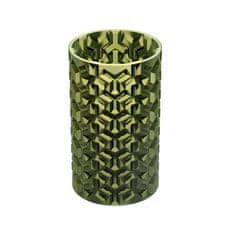 3D Special Váza s Y vzorom a metalickým efektom, bronzová