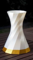 3D Special Svadobná váza v bielo zlatom prevedení s metalickým efektom