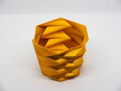 3D Special Kvetináč "Nina" v dizajne Hexa, zlatá, 14 cm