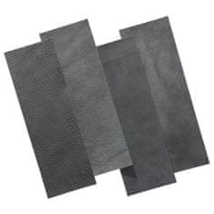 Vidaxl WallArt Connaught kožené nástěnné panely, odstín šedá, 16 ks.