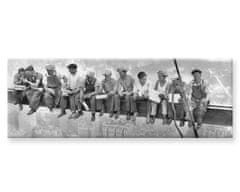 Peknastena Obrazy na stenu - Robotníci na traverze - panoráma - 170x60cm