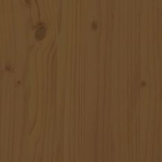 Vidaxl Stojan na palivové drevo medový 108x73x79 cm masívna borovica
