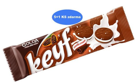 Golda Keyf kakao sušienky 50g (5+1 ks zdarma)