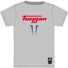 Furygan tričko FLAMES heather modro-červeno-sivé S