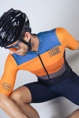 Kenny cyklo dres ESCAPE 22 Summer černo-žlto-modro-oranžovo-sivý XL