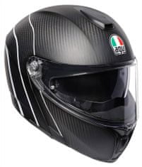 AGV prilba SPORTMODULAR Refractive carbon/white 2XS