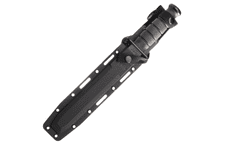 KA-BAR® 1245 Black Tanto Knife taktický nôž 20,2cm, čierna, Kraton, plastové puzdro