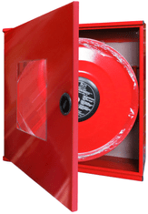 Červinka Hydrantový systém D19 / 30, červený (s tvarovo stálou hadicou 30 m) bez skla - Kód: 16943