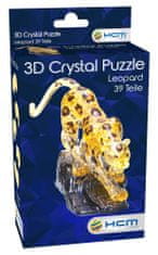 HCM Kinzel 3D Crystal puzzle Levhart 39 dielikov