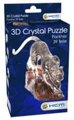 HCM Kinzel 3D Crystal puzzle Čierny panter 39 dielikov