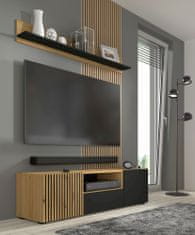 Homlando TV skrinka AURIS 150 cm dub artisan / čierny