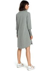 BeWear Dámske mini šaty Yulara B089 šedá L