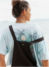 ROXY Tričká s krátkym rukávom pre ženy Roxy - svetlomodrá, biela XL