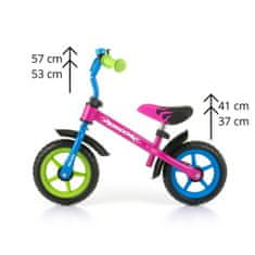 Detské odrážadlo bicykel Milly Mally Dragon multicolor