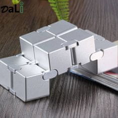 Dali Infinity Cube Antistresová kocka kovová - silver