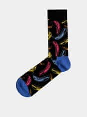 Happy Socks Čierne vzorované ponožky Happy Socks Andy Warhol Banana 36-40