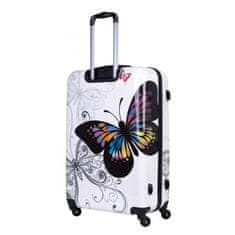 RGL Cestovný kufor veľký, motýľ, 72x50x28