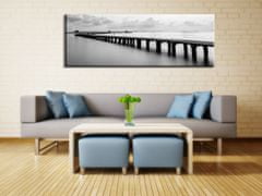 Peknastena  Obrazy na stenu - Most na pláži - panoráma - 170x60cm