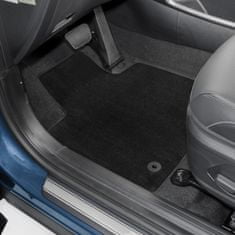 J&J Automotive PREMIUM BLACK autokoberce velúrové pre VW Golf VII 2012-2020 4ks