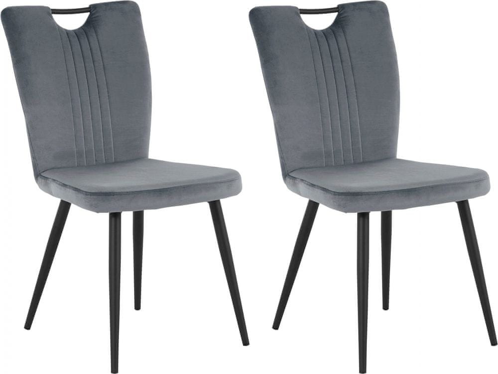 Danish Style Jedálenská stolička Suri (SADA 2 ks), šedá