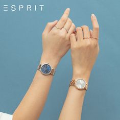 Esprit Minimalistický bronzový prsteň so zirkónom ESRG009012 (Obvod 53 mm)