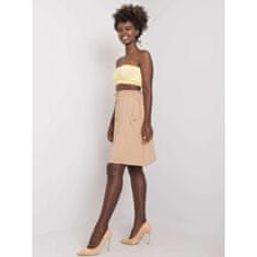 FANCY Dámska sukňa s vreckami CATHI béžová FA-SD-7033.16P_372810 L-XL