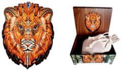 Falixen Drevené puzzle Leví kráľ XL 195 dielikov v darčekovej krabičke