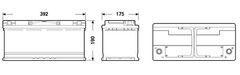 Exide AGM 106Ah Autobatéria Start-Stop 12V , 950A EK1060