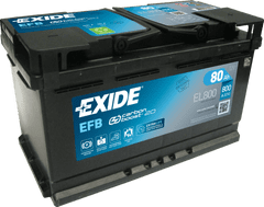 Exide EFB 80Ah Autobatéria Start-Stop 12V , 800A , EL800