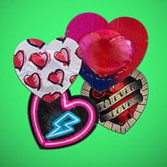 Pasante Pasante Heart (1ks), farebný kondóm srdiečko