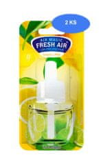 Fresh Air náhradná náplň elektrického osviežovača 19 ml Lemon&Mint (2 ks)