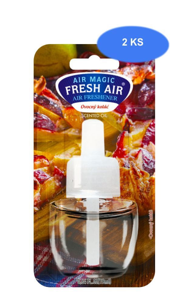 Fresh Air náhradná náplň elektrického osviežovača 19 ml Ovocný koláč (2 ks)