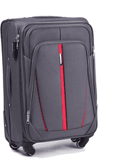 RGL  Cestovný kufor s rozšírením stredný, R020,šedý, 66x43x30