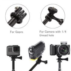 Tech-protect Monopad selfie tyč pre GoPro Hero, čierna