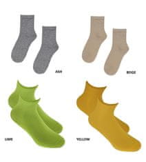 Wola Dámske jednofarebné ponožky s bavlnou ASH (sivá) EU 39-41