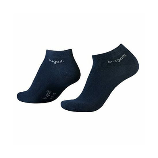 BUGATTI 3 PACK - pánske ponožky 6765-545 dark navy