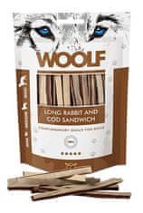 Woolf pochúťka soft Rabbit & Pollock sandwich LONG 100g