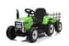 Elektrický Traktor WORKERS s vlečkou, Pohon zadných kolies, 12V batéria, 2,4 GHz Diaľkový ovládač
