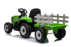 Beneo Elektrický Traktor WORKERS s vlečkou, Pohon zadných kolies, 12V batéria, 2,4 GHz Diaľkový ovládač