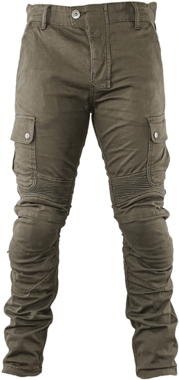 SNAP INDUSTRIES nohavice jeans CARGO khaki