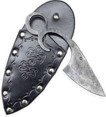 Madhammers Kovaný nôž - Trojprstý nôž čierny, 14 cm