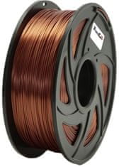 XtendLan tisková struna (filament), PETG, 1,75mm, 1kg (3DF-PETG1.75-RCR 1kg), hnedá
