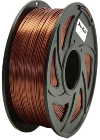XtendLan tisková struna (filament), PETG, 1,75mm, 1kg (3DF-PETG1.75-RCR 1kg), hnedá