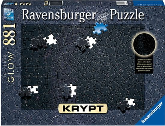 Ravensburger Krypt Puzzle: Vesmírna žiara 881 dielikov